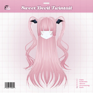 SweetDevilTwinTail 𝜗𝜚 小悪魔ハーフツイン