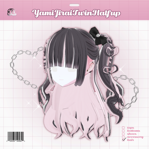 YamiJiraiTwinHalfUp𝜗𝜚 病み地雷ハートツイン