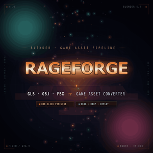 RageForge - GLB/OBJ/FBX → FiveM/GTA5 変換ツール
