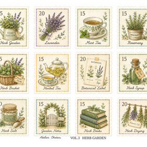 HERB GARDEN Stamp Coll...
