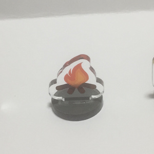アクリルミニチュア(たき火)