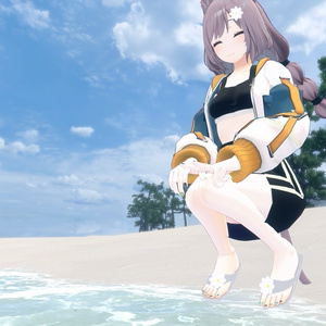 【VRC向け】Flower sandal フラワーサンダル 【まめひなた-mamehinata-】【沙猫-さねこ-】 缩略图 10