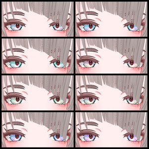 【仙猫】【豺狼】kirakira eye texture 8color/キラキラ瞳テクスチャ（8色展開）VRChat想定 缩略图 4