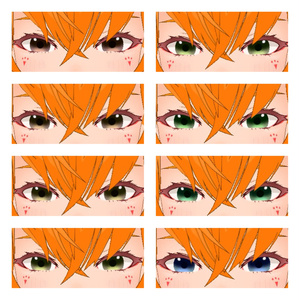 【玄狐専用】Soft eyes 瞳テクスチャ/ Soft eyes texture 8color（17色+明るめver14色）VRChat想定 缩略图 6