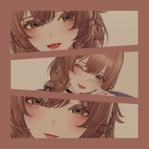 【仙猫用】Milky Glow Makeup for Senbyo-澄艶-+瞳テクスチャー9色展開 おまけ付きVRChat想定 缩略图 6