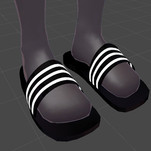 Low Poly Three Line  Slipper (For koyuki,EYO/狐雪,イヨ,ここあ,ウルフェリア用)