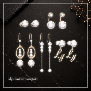 Lily Pearl Earring Set
