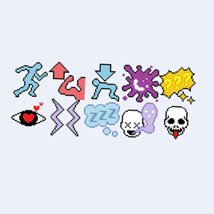 【ドット絵】　状態定義アイコン　【32×32サイズ】