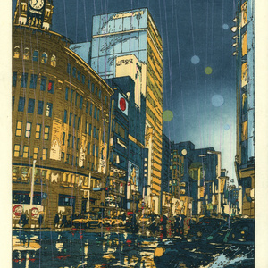 雨の銀座／東京夜景