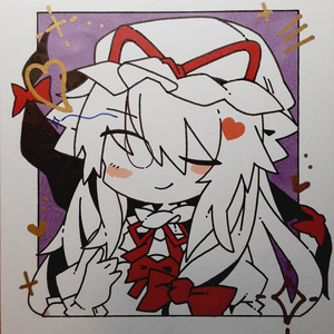 十六夜咲夜☆東方Project色紙直筆イラスト - ちきたま商店 - BOOTH