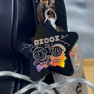 Acrylic cord keychain