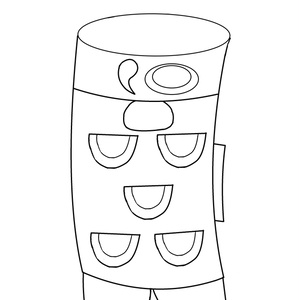 こいのぼり　ぬりえ