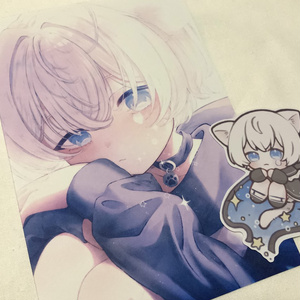 個展記念ポストカードセット（シール付き）
