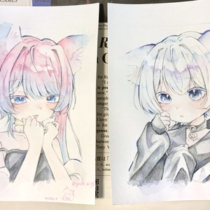 水彩原画　B6サイズ