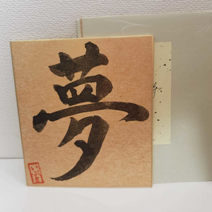 各1枚！誕生日記念・彩色いぶき書道色紙