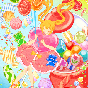 Canvas print "Melty Candy"