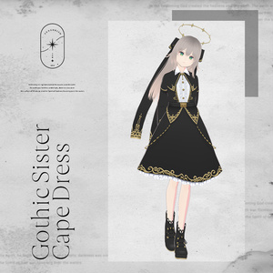 ゴシックシスターケープドレス / GothicSisterCapeDress / VRoid