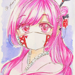 Chu→ninG Lover 直筆サイン入りイラスト色紙 発売記念イベント 陽月るるふ🐺🎀 on X: 