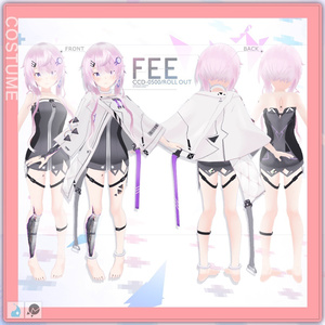 【For VRChat 3D Model】FEE tailor-made RolloutDress 缩略图 2