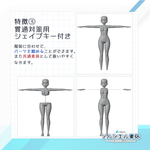 【無料】ソルシエル 素体(SOLCIEL BODY)【PROJECT SOLCIEL】 v2.0.0 缩略图 5