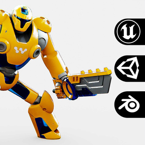 3Dキャラクターロボット