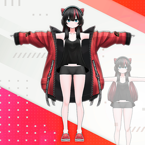 3Dかわいいアニメの女の子キャラクターアバター