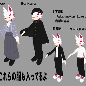 【サポート終了】化野干【3Dモデル/オリジナルキャラクター】 缩略图 4