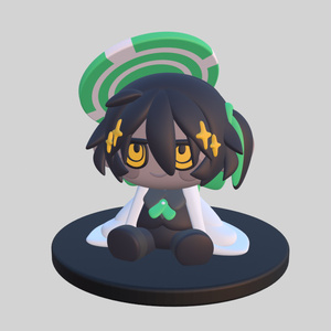 【version1.0】ちまっとおすわり杉沢【3Dプリント向けデータ】