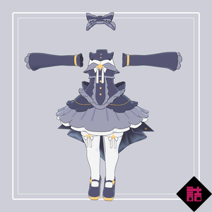 【version1.1/1.3】水泡のオンディーヌ　✨#Top_fem_girls／きらめく水泡の服　🥫CUUNE素体対応衣装【オリジナル3Dモデル】 缩略图 9