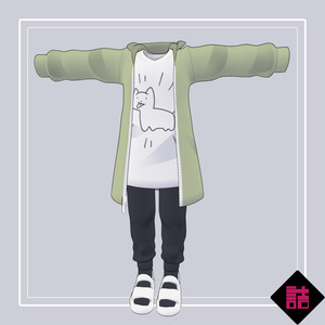 【version1.3】ゆる着ウェア　🥫CUUNE素体対応衣装【オリジナル3Dモデル】 缩略图 4