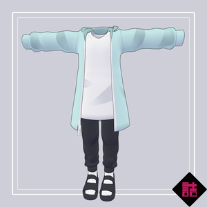 【version1.3】ゆる着ウェア　🥫CUUNE素体対応衣装【オリジナル3Dモデル】 缩略图 2