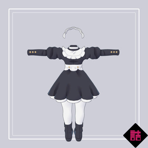 【version1.2】コルセットメイドウェア　🥫CUUNE素体対応衣装【オリジナル3Dモデル】 缩略图 5