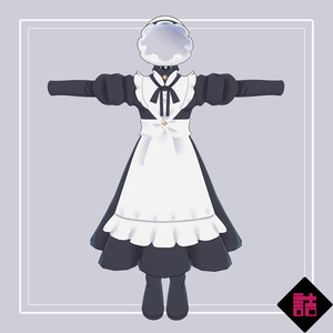 【version1.2】コルセットメイドウェア　🥫CUUNE素体対応衣装【オリジナル3Dモデル】 缩略图 2