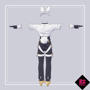 【version1.4】クラブバニーウェア　🥫CUUNE素体対応衣装【オリジナル3Dモデル】 缩略图 3