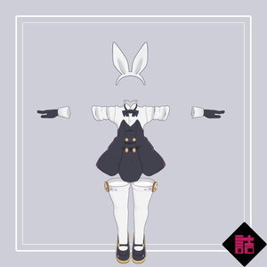 【version1.4】クラブバニーウェア　🥫CUUNE素体対応衣装【オリジナル3Dモデル】 缩略图 4