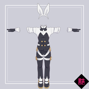 【version1.4】クラブバニーウェア　🥫CUUNE素体対応衣装【オリジナル3Dモデル】 缩略图 2