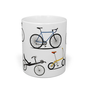 各種の自転車 マグカップ