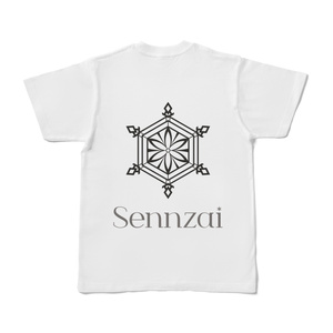 【NEW】Sennzai / 両面ロゴTシャツ（白）