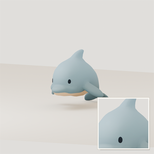 Stylized Dolphin 3D Model | Blender | スタイライズド・イルカ3Dモデル