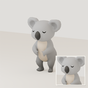 Stylized Koala 3D Model | Blender | スタイライズド・コアラ3Dモデル