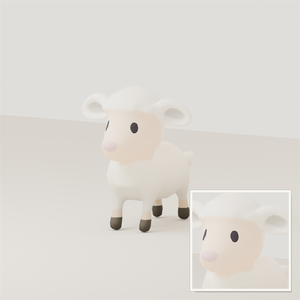 Stylized Sheep 3D Model | Blender | スタイライズド・ヒツジ3Dモデル