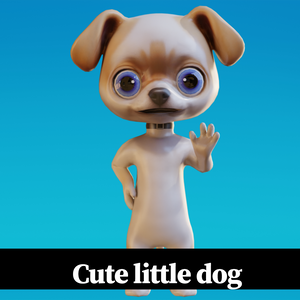 Cute Anthropomorphic Dog - Rigged 3D Model | かわいい犬獣人3Dモデル