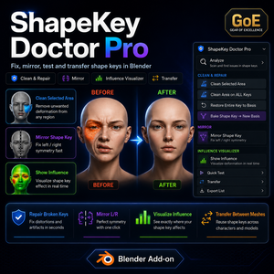 ShapeKey Doctor Pro - Repair & Transfer Toolkit | シェイプキー修復ツール