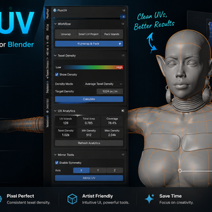 FluxUV - UV Toolkit for Blender | UV展開・パック・解析ツール