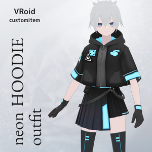 VRoid Neon Hoodie
