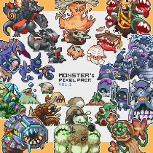 新！ドット絵モンスター素材集vol.1