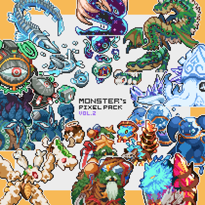 新！ドット絵モンスター素材集vol.2