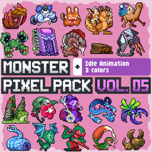 Mokemo Factory MONSTER PIXEL PACK Vol.5