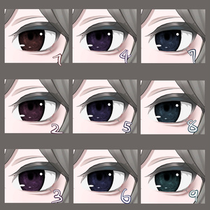 【ヒビキ専用】雨雲eye　‐eye texture 23color ＆ makeup texture ＆ PSD付き‐MZ15 缩略图 2