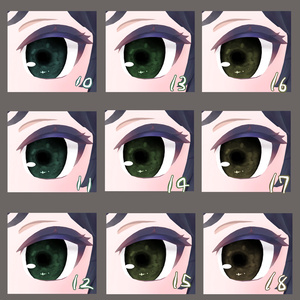 【アオイちゃん専用】雨雲eye　‐eye texture 23color ＆ PSD付き‐MZ17 缩略图 3